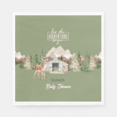 アドベンチャーアウェイズグリーンマウンテンベビーシャワー スタンダードランチョンナプキン (正面)