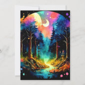 アドベンチャーアウェイズシックなインザウッズ誕生日 招待状 (裏面)