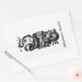 アドベンチャーアウェイズシップ蔵書票シール 長方形シール (封筒)