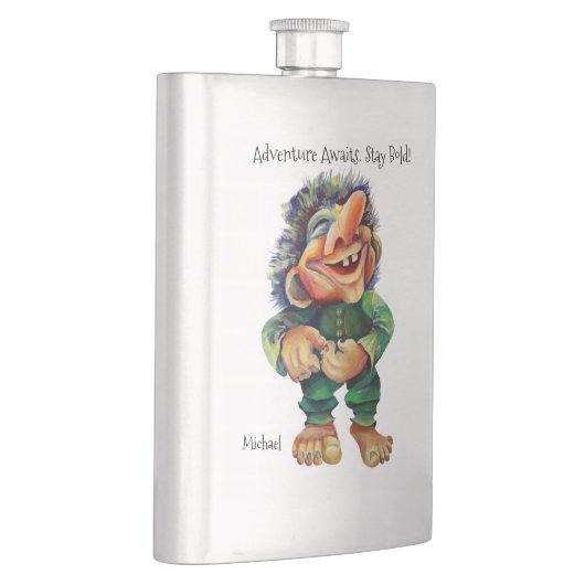 アドベンチャーアウェイズステイはっきりしたトロールウォーター色 フラスク (右)