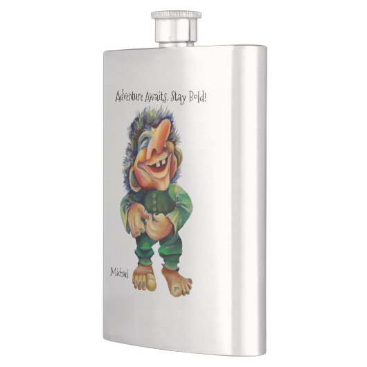 アドベンチャーアウェイズステイはっきりしたトロールウォーター色 フラスク (左)