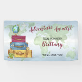 アドベンチャーアウェイズスーツケース送別送別パーティー 横断幕 (横)