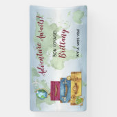 アドベンチャーアウェイズスーツケース送別送別パーティー 横断幕 (縦)