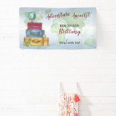 アドベンチャーアウェイズスーツケース送別送別パーティー 横断幕 (インサイチュ)