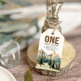 アドベンチャーアウェイズハッピーカンパー誕生日メッセージカード ギフトタグ