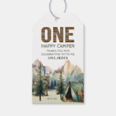 アドベンチャーアウェイズハッピーカンパー誕生日メッセージカード ギフトタグ (正面)