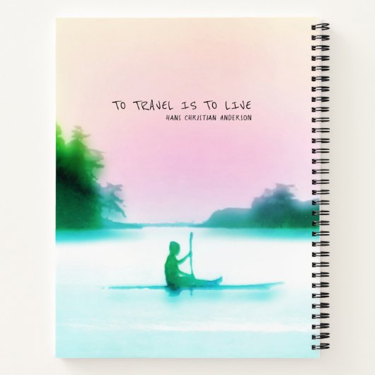 アドベンチャーアウェイズハネムーンロマンティックピンク海 ノートブック (裏面)