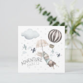 アドベンチャーアウェイズバニー誕生日招待状 招待状 (スタンド正面)