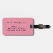 アドベンチャーアウェイズピンクワールドマップ ラゲッジタグ (裏面横)