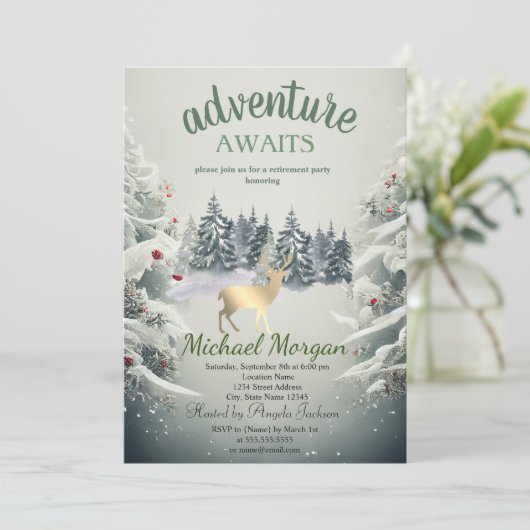 アドベンチャーアウェイズフォレスト金ゴールドトナカイ退職 招待状 (スタンド正面)
