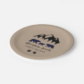 アドベンチャーアウェイズベアーズクラフトベビーシャワー ペーパープレート (アングル)