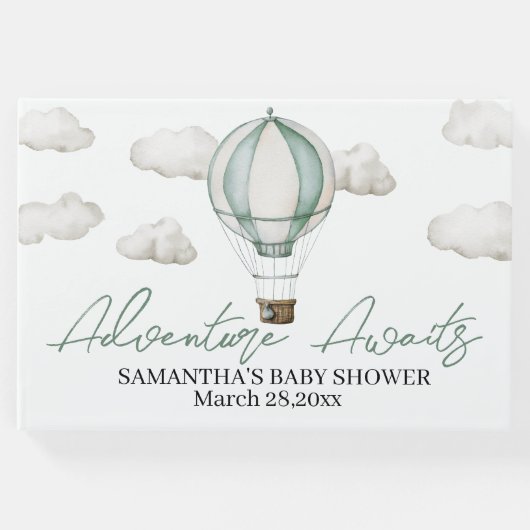 アドベンチャーアウェイズベビーシャワーゲストブック ゲストブック (正面)