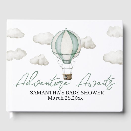 アドベンチャーアウェイズベビーシャワーゲストブック ゲストブック (正面)