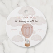 アドベンチャーアウェイズベビーシャワーパーティー好意ラベル フェイバータグ (正面)