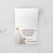 アドベンチャーアウェイズベビーシャワー折り畳みサンキューカード サンキューカード (内部)