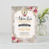 アドベンチャーアウェイズベビーシャワー招待状マップシャワー 招待状 (スタンド正面)