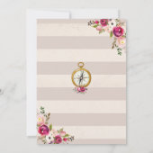 アドベンチャーアウェイズベビーシャワー招待状マップシャワー 招待状 (裏面)