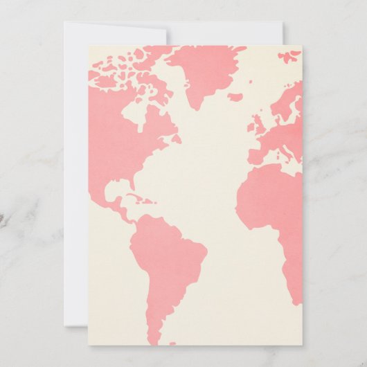 アドベンチャーアウェイズベビーシャワー招待状ヴィンテージガール 招待状 (裏面)