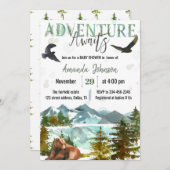 アドベンチャーアウェイズベビーシャワー招待状 招待状 (正面/裏面)