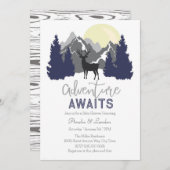 アドベンチャーアウェイズベビーシャワー招待状 招待状 (正面/裏面)