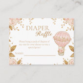 アドベンチャーアウェイズホットエアバルーンおむつラッフル エンクロージャーカード (正面)