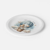 アドベンチャーアウェイズホットエアバルーンパピーベイビーシャワー ペーパープレート (アングル)