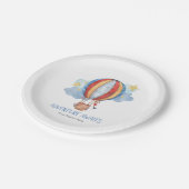 アドベンチャーアウェイズホットエアバルーン子供の誕生日 ペーパープレート (アングル)