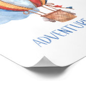 アドベンチャーアウェイズホットエアバルーン子供部屋ベビーキッズ ポスター (角)