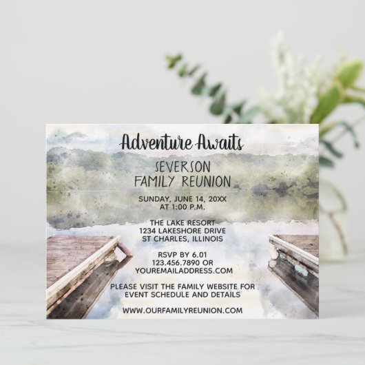 アドベンチャーアウェイズボート波止場レイクファミリー懇親会 招待状 (スタンド正面)