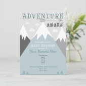 アドベンチャーアウェイズマウンテンベビーシャワー招待状 招待状 (スタンド正面)