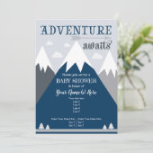アドベンチャーアウェイズマウンテンベビーシャワー招待状 招待状 (スタンド正面)