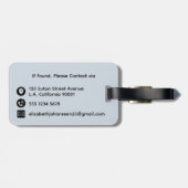 アドベンチャーアウェイズリバーキャンピングウォーターカラートラベル ラゲッジタグ (裏面横)