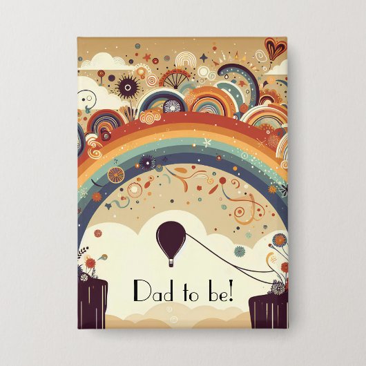 アドベンチャーアウェイズレインボーパパズ 缶バッジ (正面)