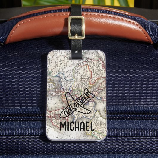 アドベンチャーアウェイズワールドトラベラーワールドマップ ラゲッジタグ (正面インサイチュ2)