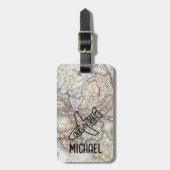 アドベンチャーアウェイズワールドトラベラーワールドマップ ラゲッジタグ (正面縦)