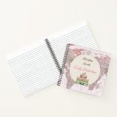 アドベンチャーアウェイズワールドトラベルマップピンクアイボリーバラ ノートブック (内部)