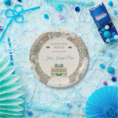 アドベンチャーアウェイズワールドトラベルマップモダン ペーパープレート (パーティー)