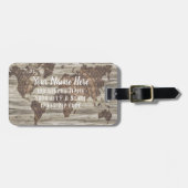 アドベンチャーアウェイズワールドマップ引用文 |荷物タグ ラゲッジタグ (正面横)