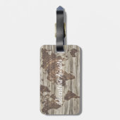 アドベンチャーアウェイズワールドマップ引用文 |荷物タグ ラゲッジタグ (裏面縦)