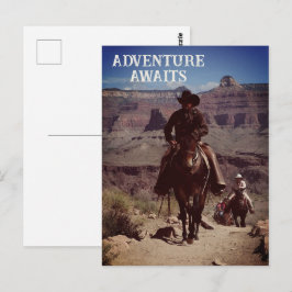 アドベンチャーアウェイツウェスタンアウトドアテーマ ポストカード