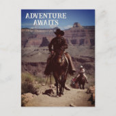 アドベンチャーアウェイツウェスタンアウトドアテーマ ポストカード (正面)