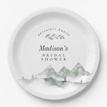 アドベンチャーアウェイツウォーターカラーマウンテンブライダルシャワー