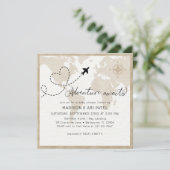 アドベンチャーアウェイツトラベルベビーシャワー招待状 招待状 (スタンド正面)