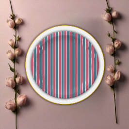 アドベンチャーアウェイツフェスティバルブルーピンクベビーシャワー ペーパープレート