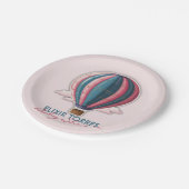 アドベンチャーアウェイツフェスティバルブルーピンクベビーシャワー ペーパープレート (アングル)