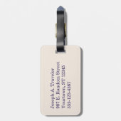 アドベンチャーアウェイツフォトトラベルカスタムヴィンテージ ラゲッジタグ (裏面縦)