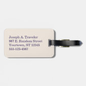 アドベンチャーアウェイツフォトトラベルカスタムヴィンテージ ラゲッジタグ (裏面横)