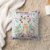 アドベンチャーアウェイツベビーキレーフパープルフローラ名 クッション (ブランケット)