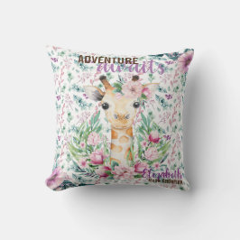 アドベンチャーアウェイツベビーキレーフパープルフローラ名 クッション