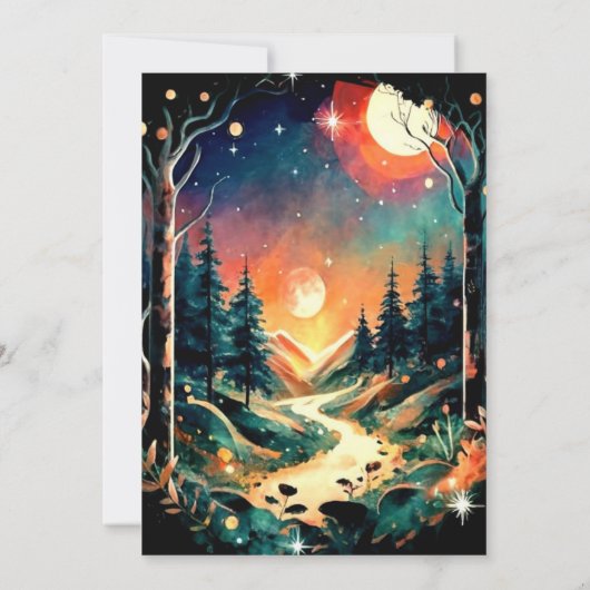 アドベンチャーアウェイツボヘミアン誕生日 招待状 (裏面)